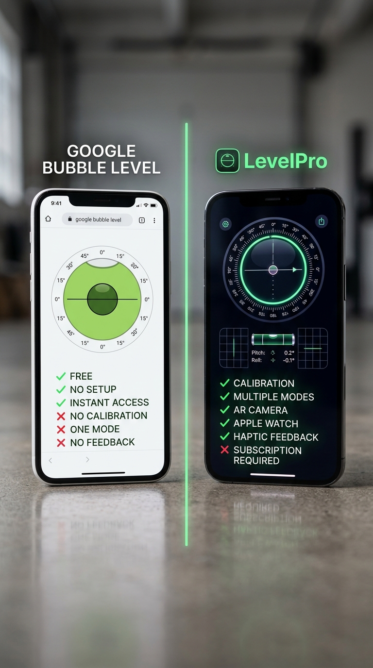 Pros & Cons: Bubble Level Google vs Level App — The Honest Breakdown