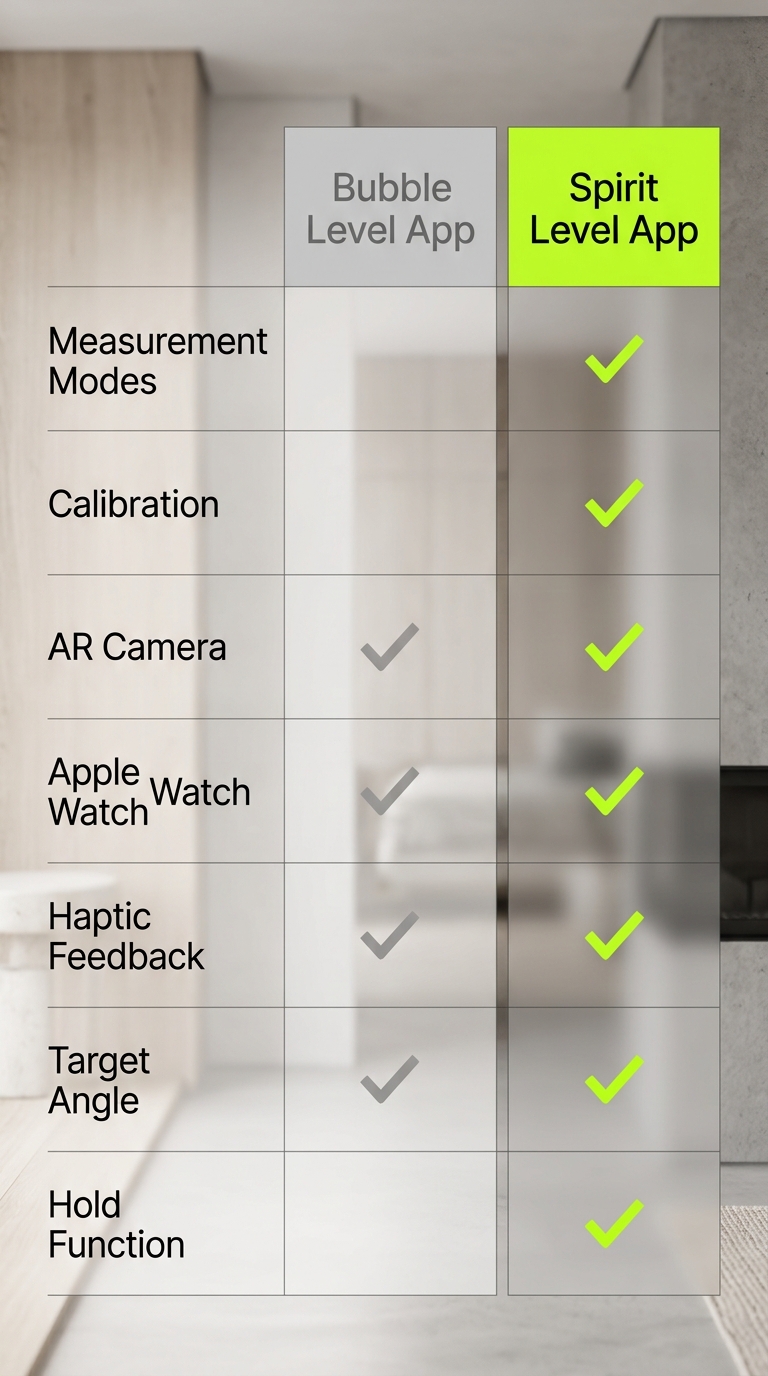 Spirit Level App vs Bubble Level App: Feature-by-Feature Breakdown